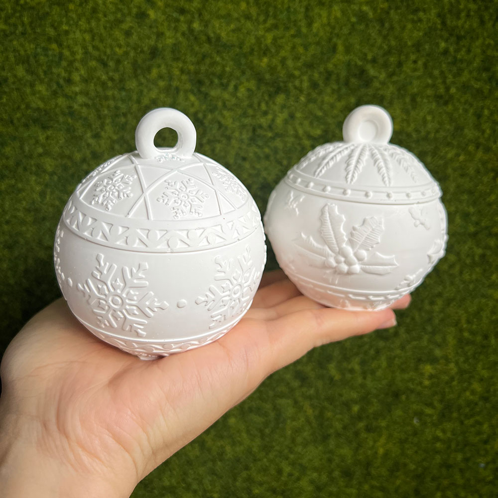 Kraft Box Candle - Noel Yuvarlak Top Mum Kavanozu Silikon