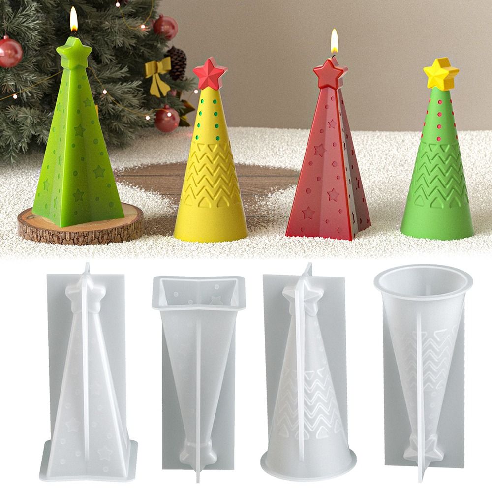 Candle Making Kit Xmas - Silikon Noel Külahı Mum Kalıbı Epoksi