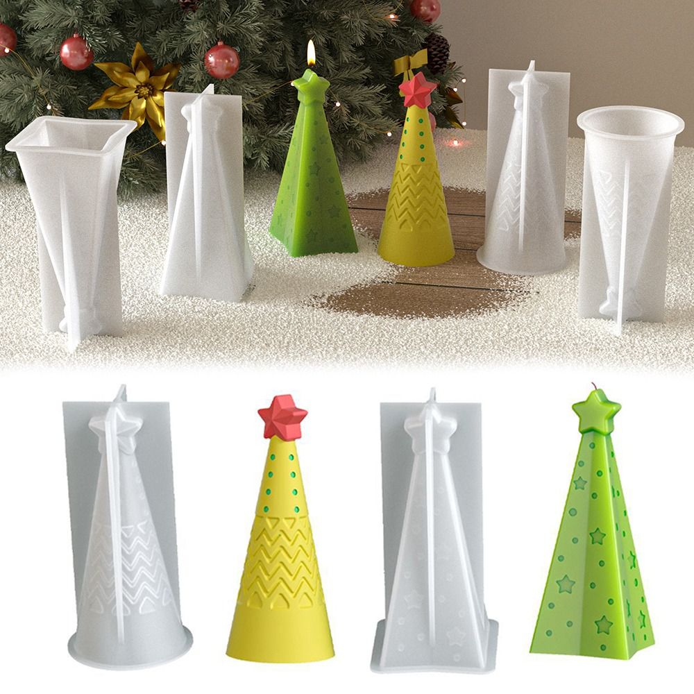 Candle Making Kit Xmas - Silikon Noel Külahı Mum Kalıbı Kristal