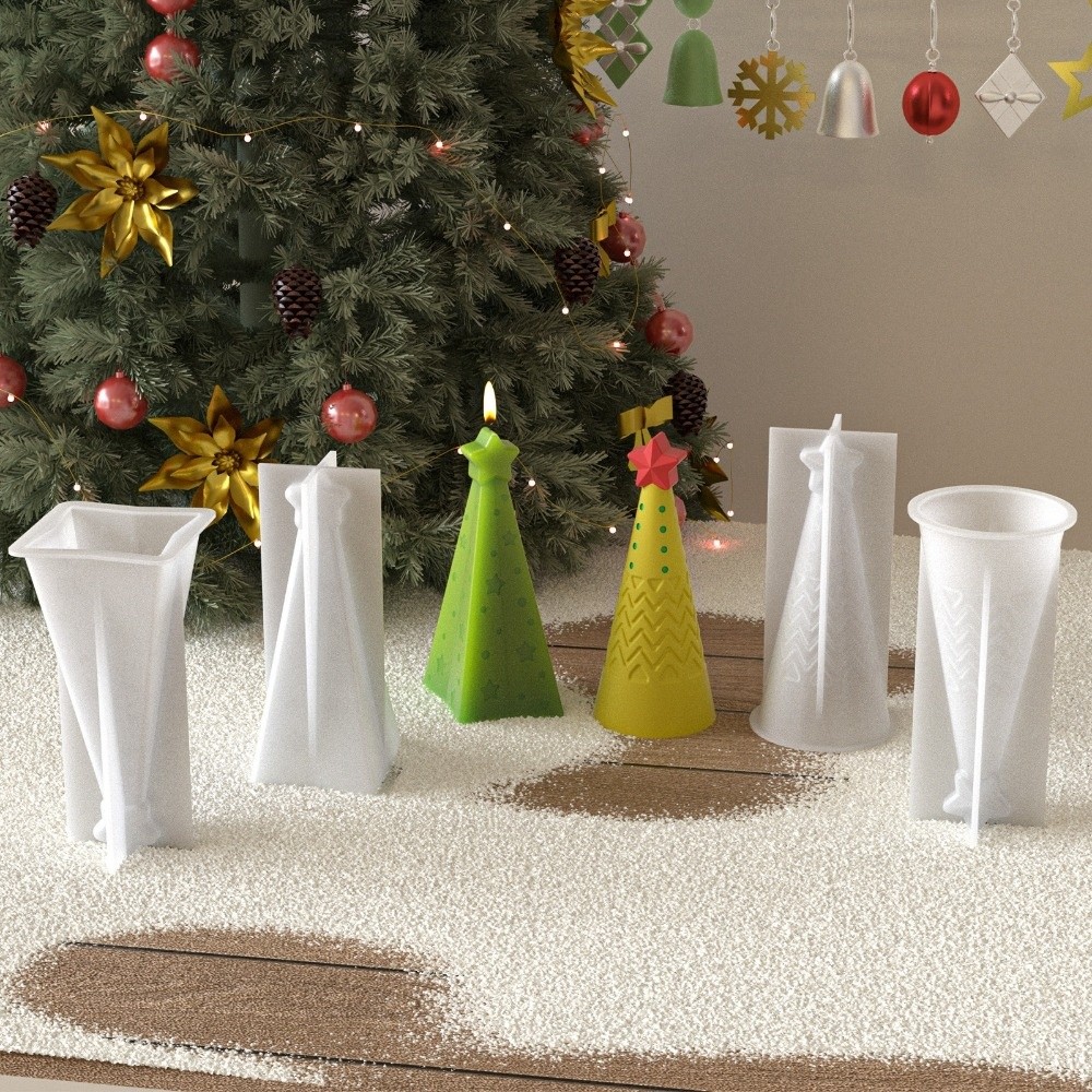 Yeni Silikon Noel Koni Mum Kal - Candle Making Kit Xmas incelemesi ve fiyatı