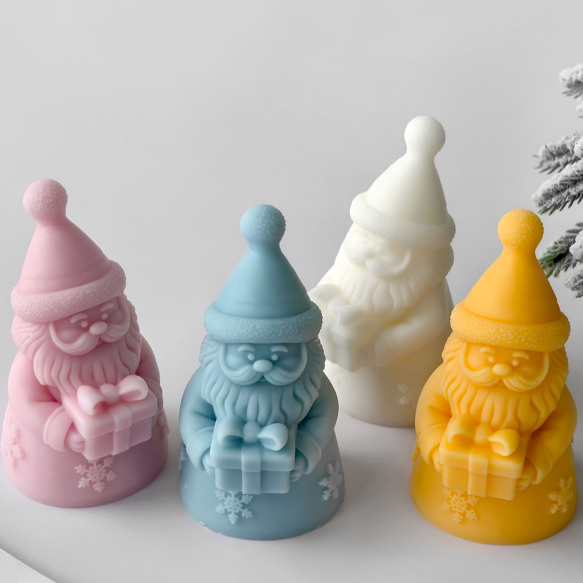 Noel Baba Hediye Kutusu siliko - Kraft Box Candle incelemesi ve fiyatı