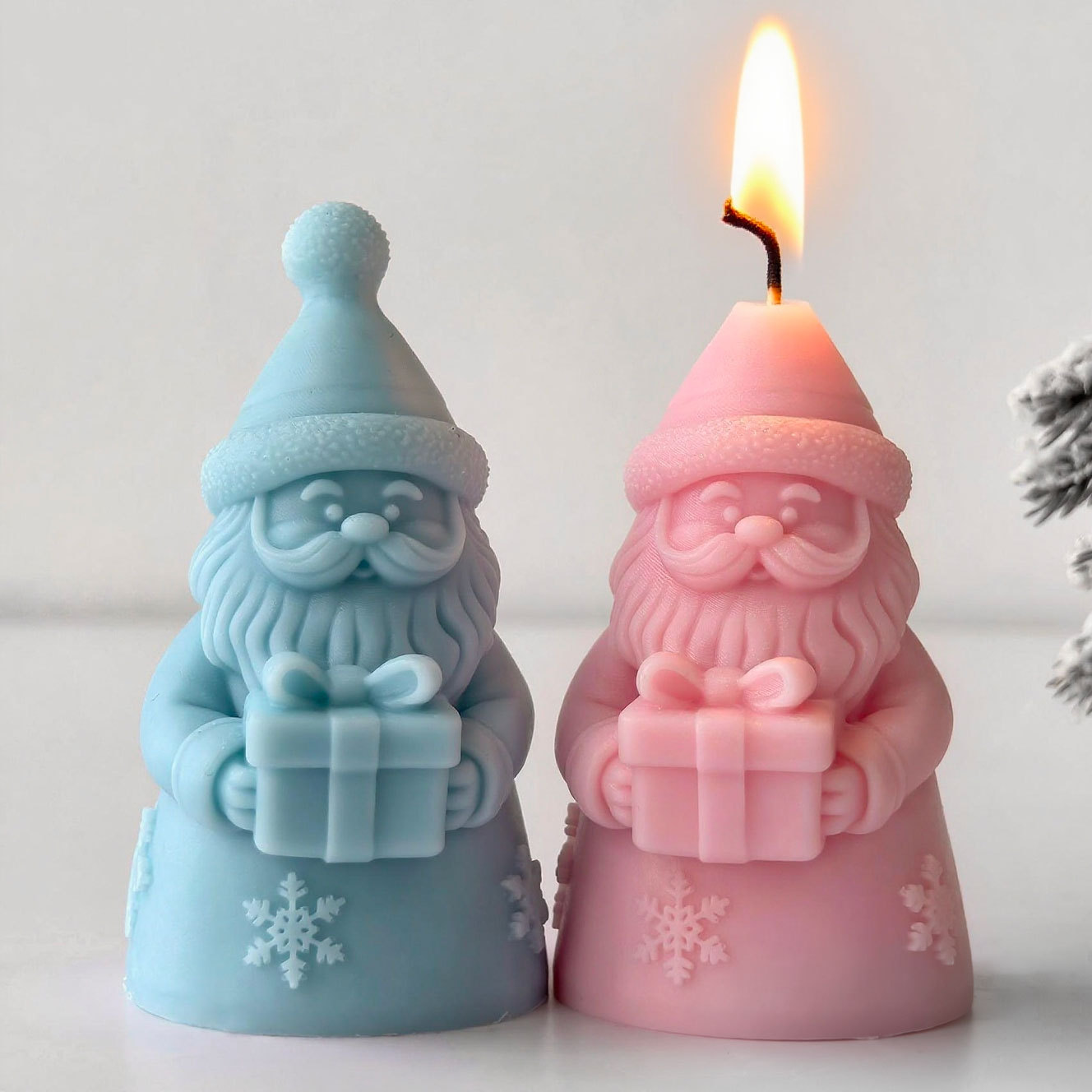 Noel Baba Hediye Kutusu siliko - Kraft Box Candle incelemesi ve fiyatı