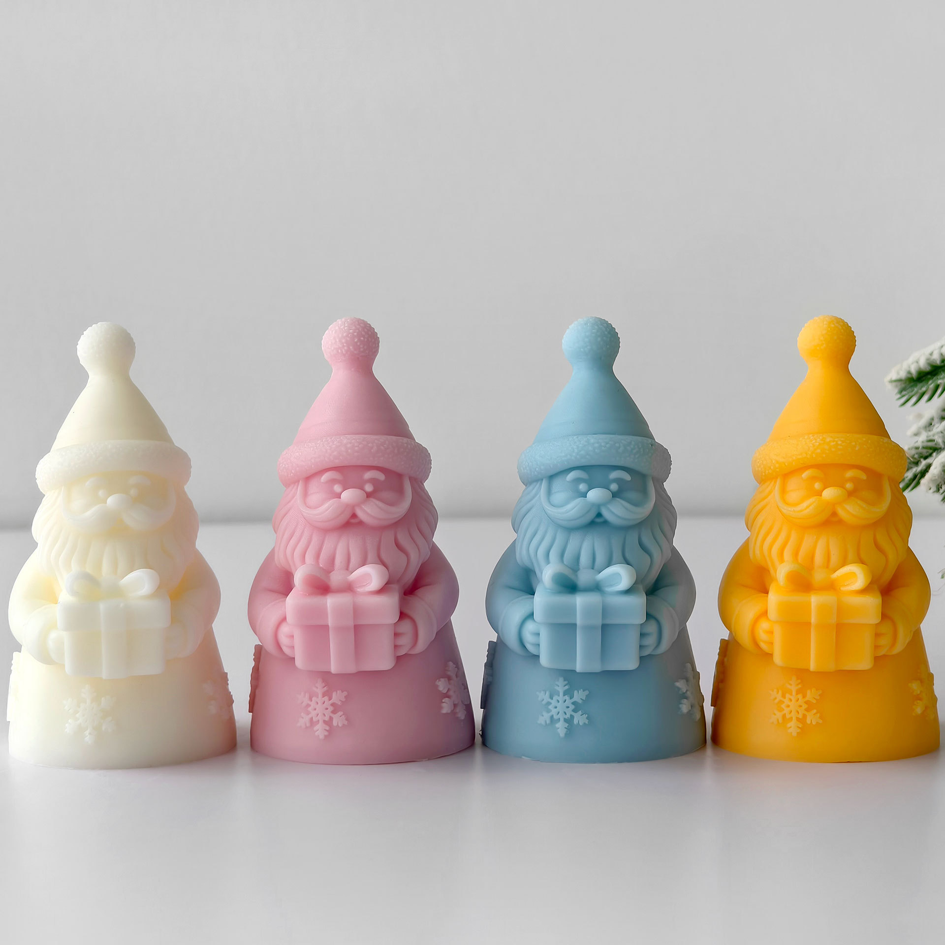 Noel Baba Hediye Kutusu siliko - Kraft Box Candle incelemesi ve fiyatı