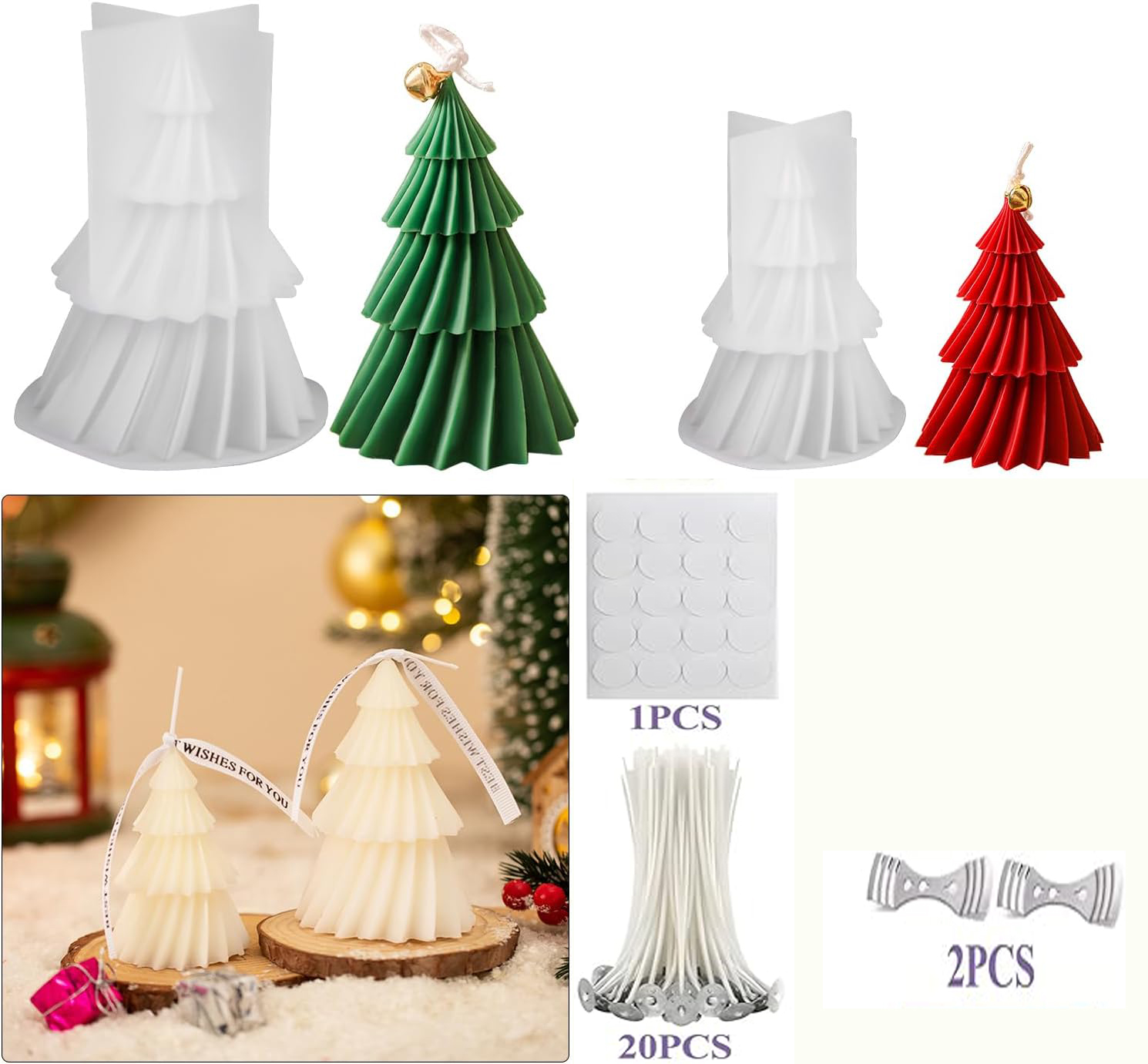 Noel Ağacı Silikon Mum Kalıp S - Candle Making Kit Xmas incelemesi ve fiyatı