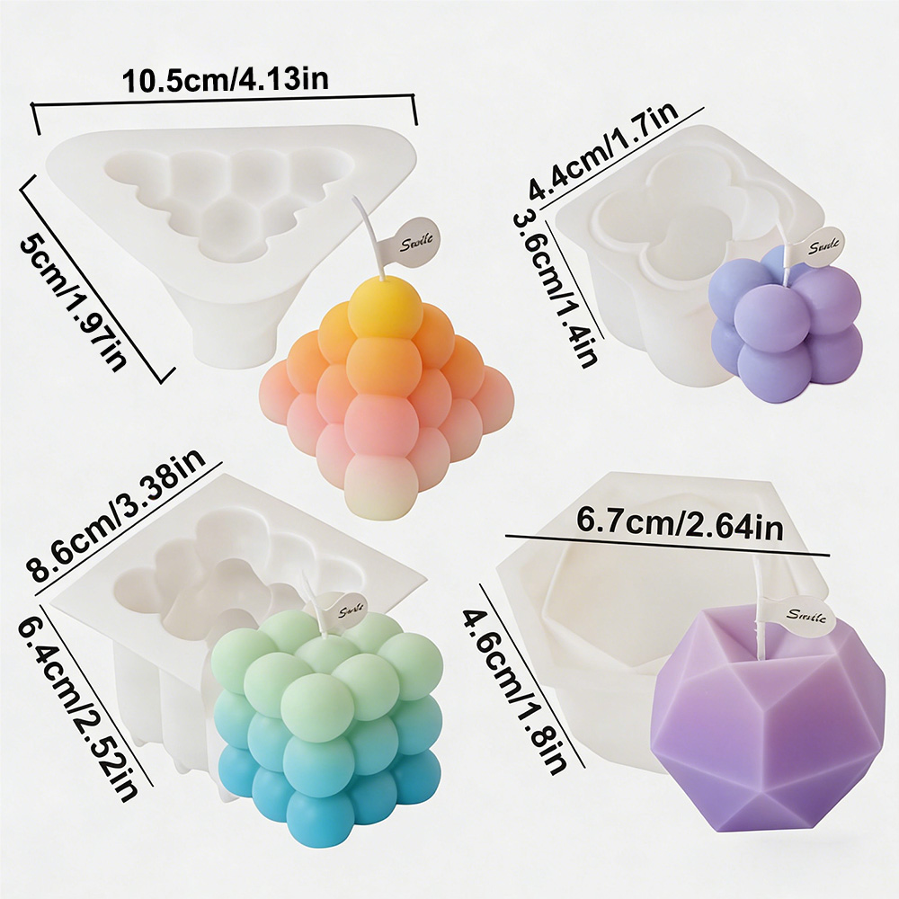 3D Kabarcık Küp Silikon Mum Ka - Candle Making Kit incelemesi ve fiyatı