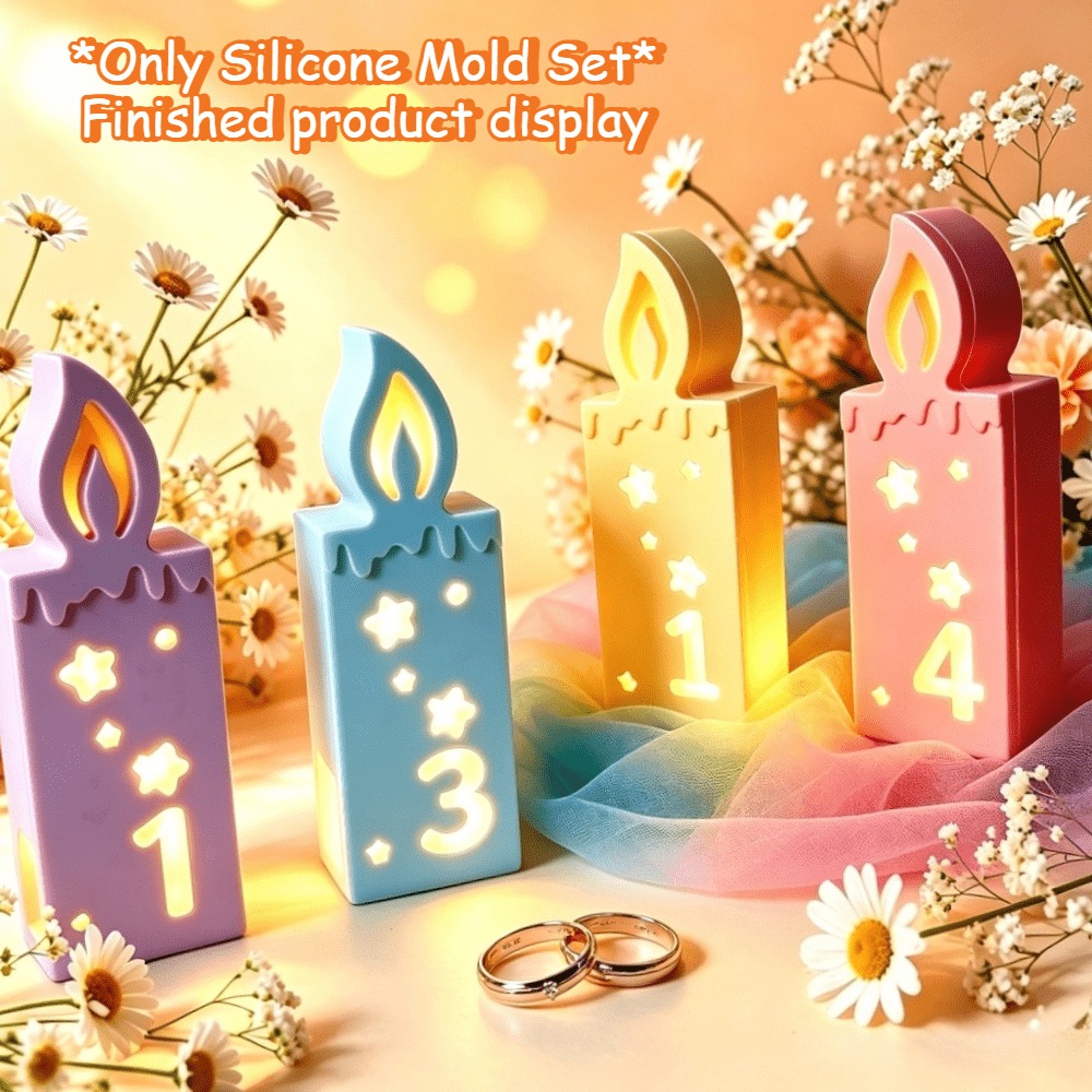 Silikon Rakam Mum Kalıbı Seti, - Candle Making Kit Xmas incelemesi ve fiyatı