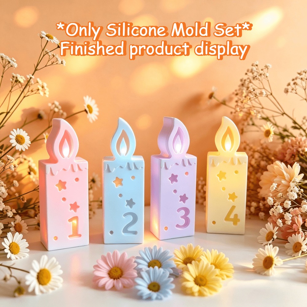 Silikon Rakam Mum Kalıbı Seti, - Candle Making Kit Xmas incelemesi ve fiyatı